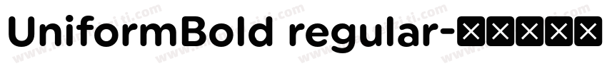 UniformBold regular字体转换